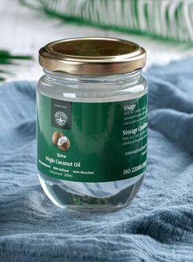 斯里兰卡椰子油Virgin Coconut oil200ml冷压榨 食用按摩多用即食