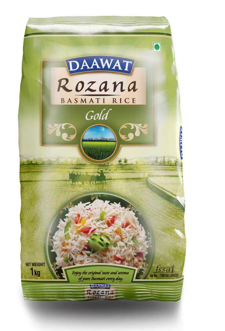 gold印度原装进口香米长米1公斤india rice大米印度米咖喱炒饭米