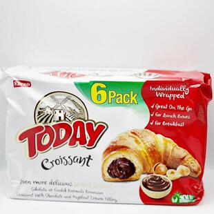 土耳其进口牛角面包夹心巧克力榛子味羊角包Croissant Chocolate