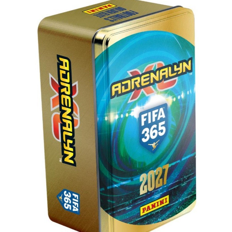 正版授权Panini 2026-2027 FIFA 365经典大铁罐球星卡周边收藏卡