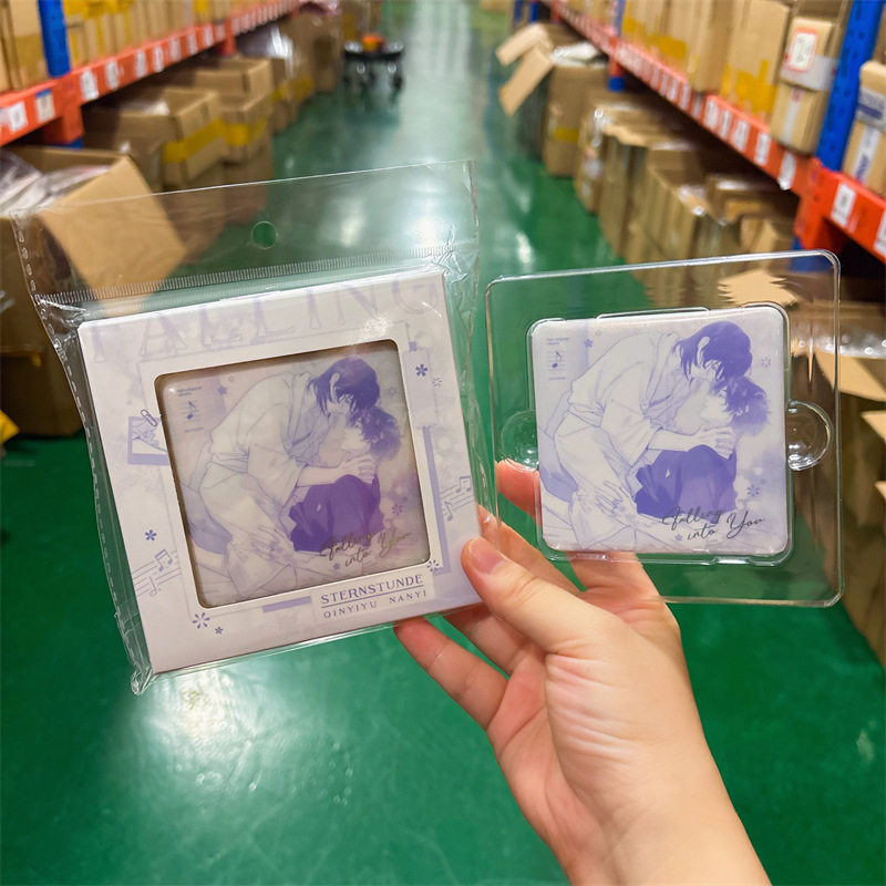 正版授权栗汀《恒星时刻》镜头签系列手语教学方形徽章二次元周边