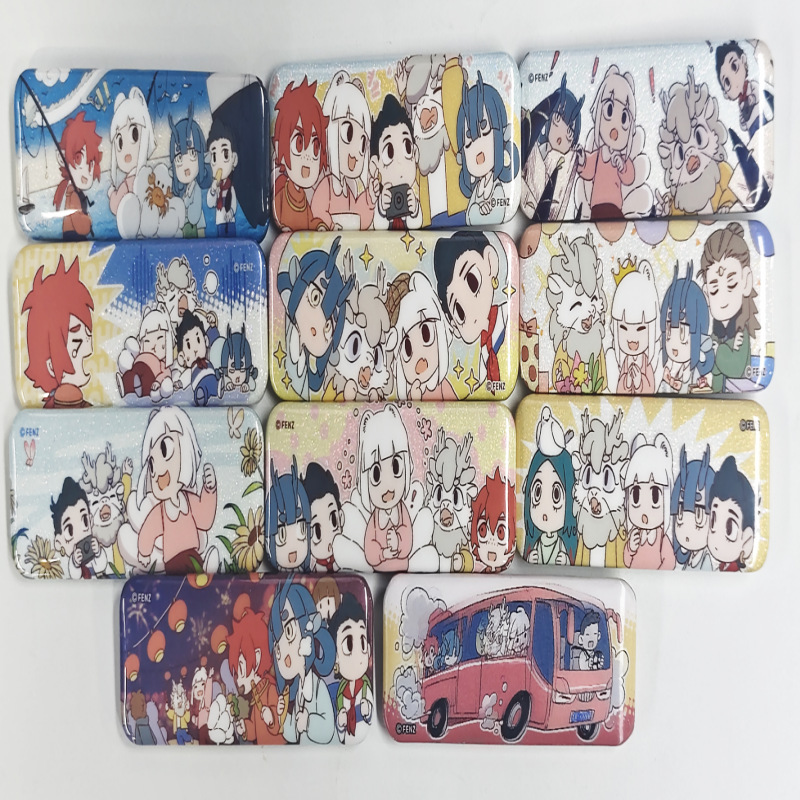 正版现货 非人哉 科学探险队系列徽章吧唧透卡拍立得周边盲盒官谷