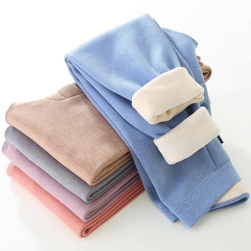 德绒儿童内穿加绒加厚保暖裤打底