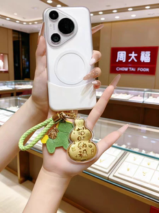 足金999黄金葫芦福袋钥匙扣挂件手机高级感精致女生可爱包包挂件