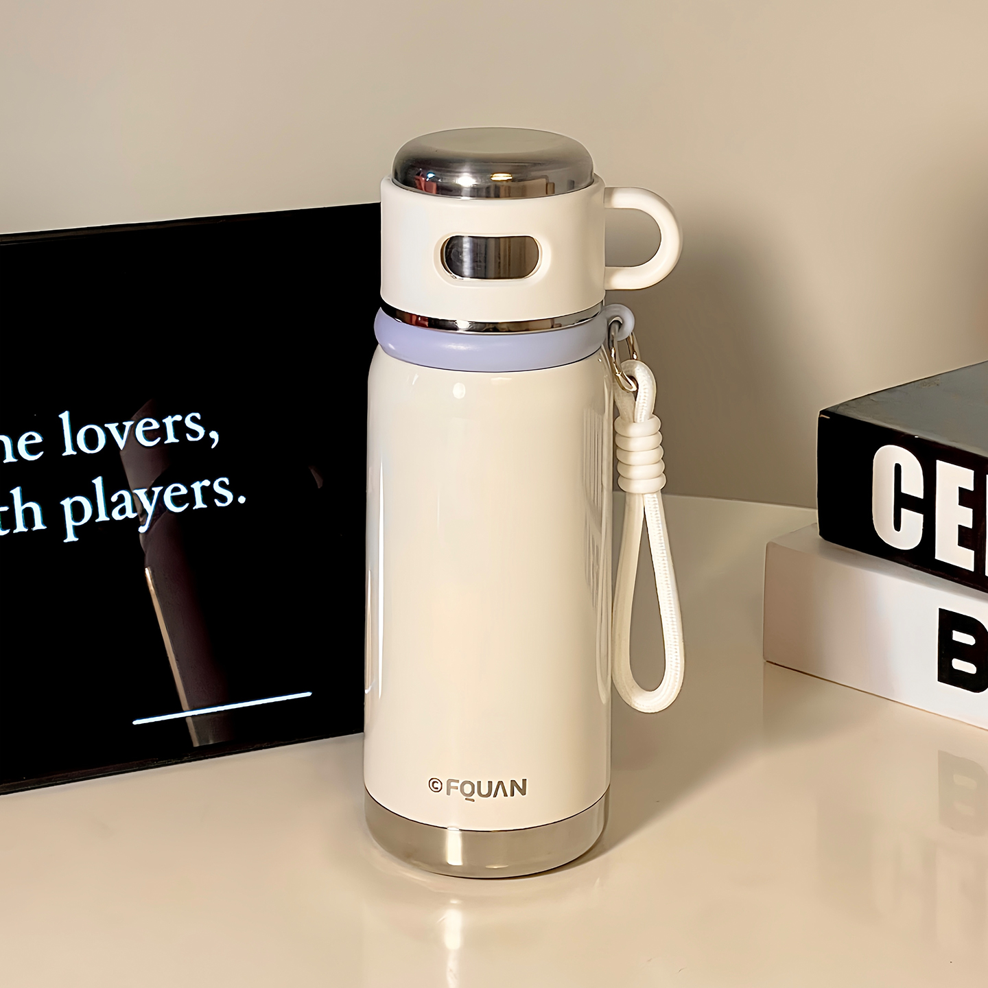 男女士新款高颜值保温杯盖可喝水