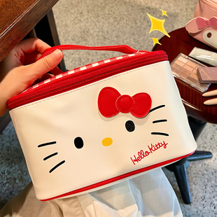 hellokitty正版联名凯蒂猫包包大容量化妆女三丽鸥防水洗漱手提包