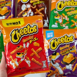 现货日本奇多FritolayCheetosPuffs热辣芝士青椒玉米脆条栗米条