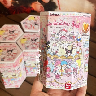 现货 日本Tohato桃哈多×三丽鸥心形焦糖奶茶味饼干零食含贴纸18g