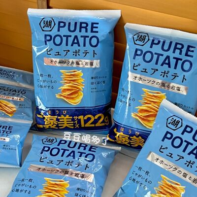 新发售大包装! 日本湖池屋心地koiyeka北海道岩盐味厚切马铃薯片