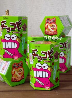 20周年限定日本桃哈多蜡笔小新鳄鱼山巧克力星星饼干贴纸收藏零食