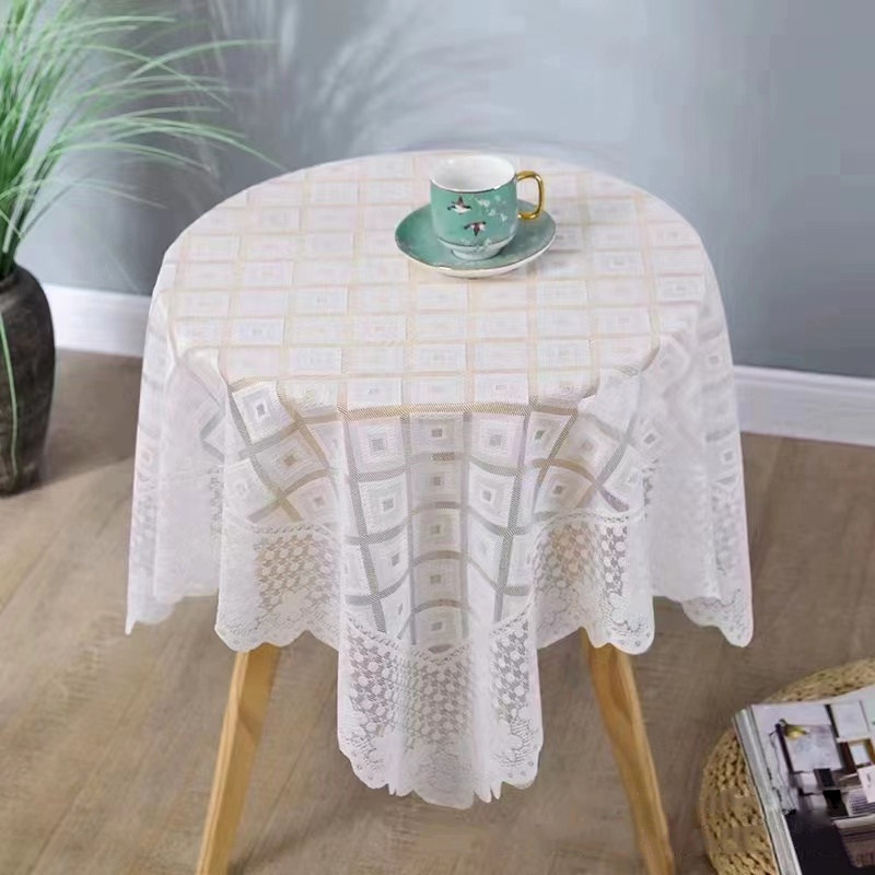 蕾丝装饰桌布ins风法式简约浪漫茶几圆桌盖布餐桌床头柜盖巾防尘,居家布艺,桌布,淘宝优惠券,粉丝福利购,淘宝优惠卷