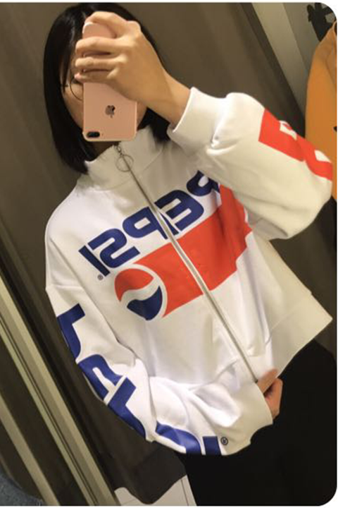 °ÙÊ¿ÉÀÖͼ°¸¶Ì¿îÎÀÒÂŮװС¸ßÁ챡¿îÀÁ´¶ÌÍâÌ×pepsi¿íËÉÉÏÒÂÅ®