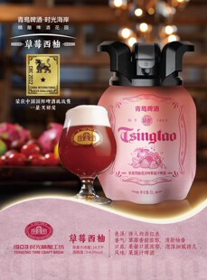 青岛啤酒精酿5L装比利时双料小麦博克浑浊IPA草莓西柚五升大桶