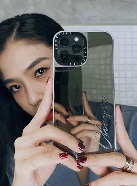 现货正品casetify个性化定制镜面磁吸套适用苹果iPhone16/17 pro max高级防摔情侣壳14/15ins网红17air手机壳