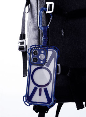 CASETiFY极强韧多功能扣环靛蓝色手机挂件创意户外登山挂环钥匙圈