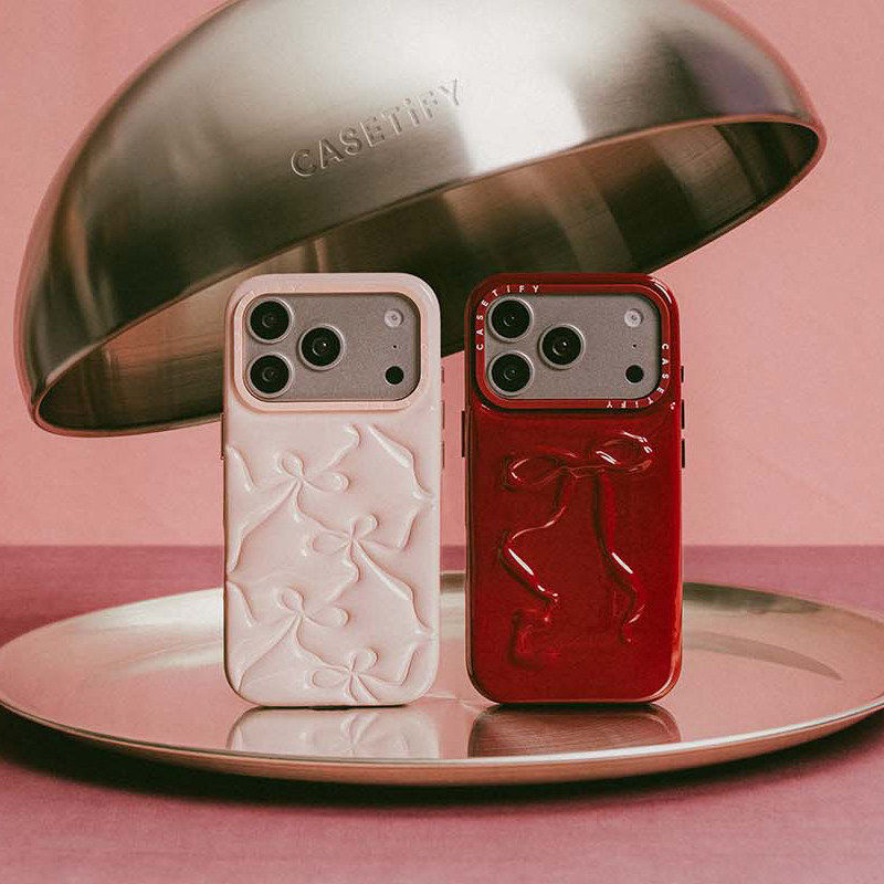 现货CASETiFY正品立体蓬蓬蝴蝶结点缀泡芙适用苹果iPhone17 pro max浪漫唯美手机壳甜美16pm洋气高级感保护套