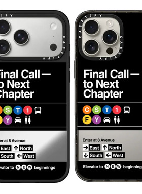 现货CASETIFY正品最后召唤适用苹果iPhone16/17 Pro Max防摔手机壳创意14高端air轻奢15暗黑风字母路标保护套