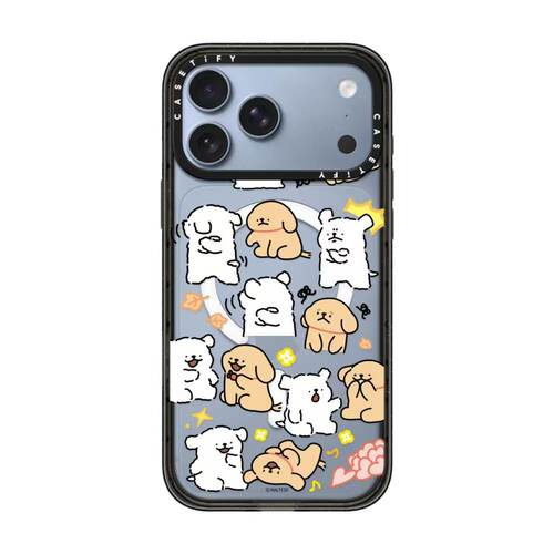 CASETIFY线条小狗拌嘴时刻手机壳