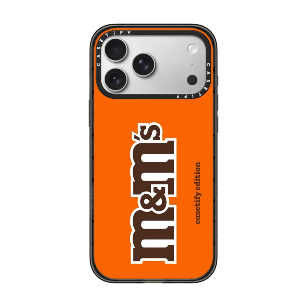 现货CASETiFY正品M&M'S糖果系M豆经典橙色logo适用苹果iPhone17 pro max防摔手机壳16/15/14限量13趣味保护套