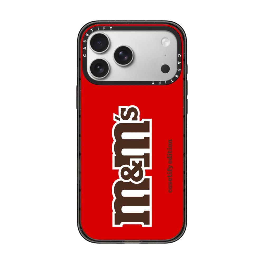 现货CASETiFY正品M&M'S糖果系M豆经典红色logo适用苹果iPhone17 pro max防摔手机壳16/15/14限量13趣味保护套