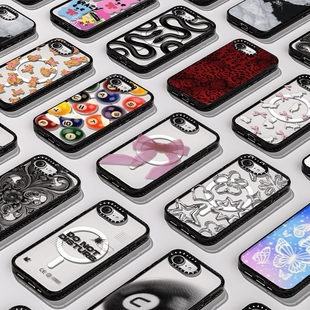 现货正品CASETiFY新款净版透明黑框适用苹果iPhone 16e防摔手机壳magsafe磁吸壳定制名字ins风高端轻奢保护套