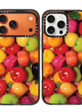 现货CASETiFY正品甜蜜蔬果适用苹果iPhone16/17Pro Max防摔手机壳时尚轻奢14/13轻奢air橙色好看高级感保护套