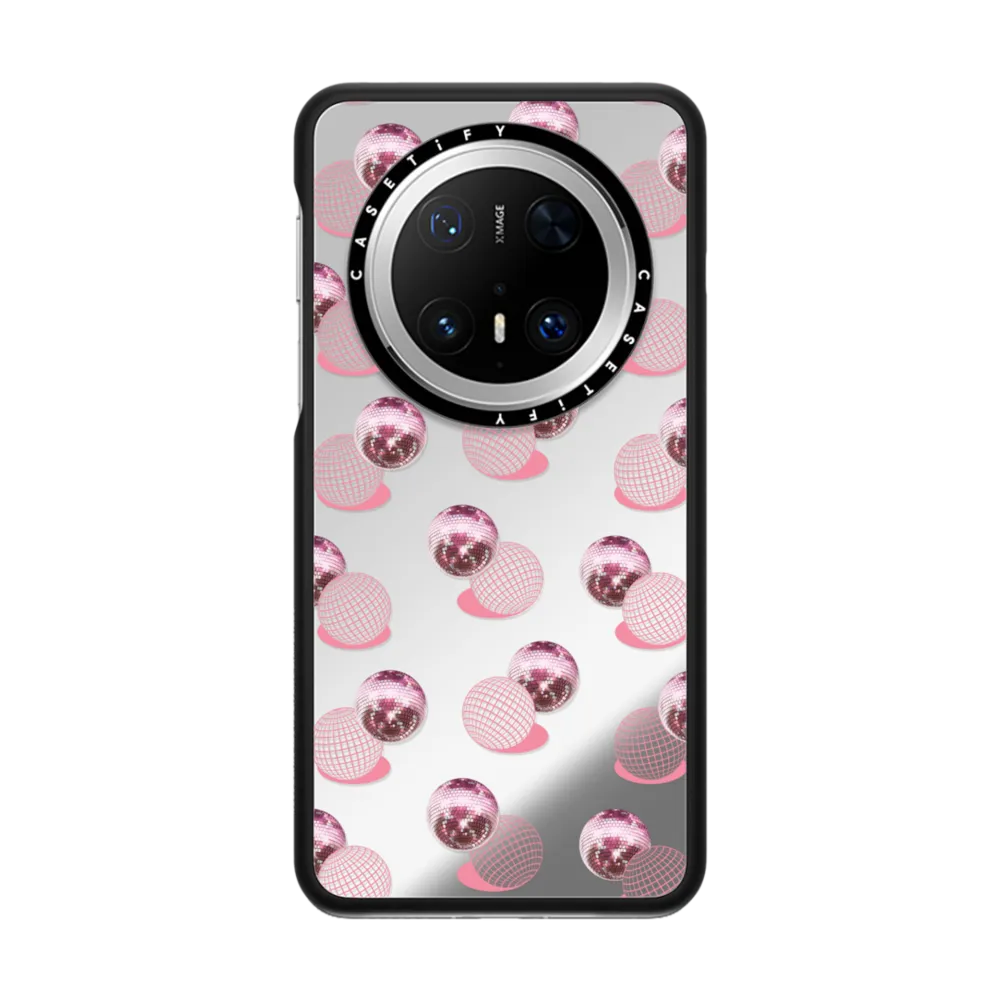 现货正品CASETiFY重瓣粉红色迪斯科适用华为Ultra/Pocket 2折叠防摔手机壳Mate60/70Pro+小众轻奢高级保护壳