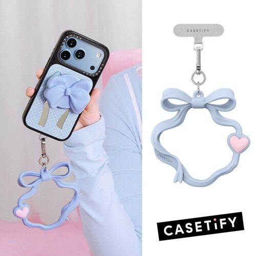 CASETiFY绮梦蓝蝴蝶结手机腕带