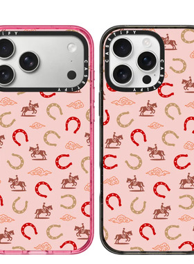 现货CASETiFY正品粉色幸运马适用苹果iPhone16/17 Pro Max防摔手机壳时尚15/14/13/air新春高级ins网红保护套