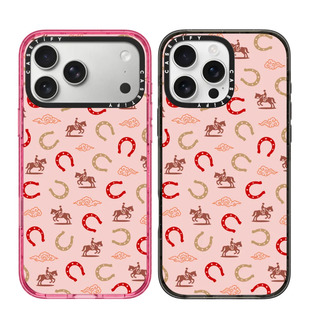 现货CASETiFY正品粉色幸运马适用苹果iPhone16/17 Pro Max防摔手机壳时尚15/14/13/air新春高级ins网红保护套