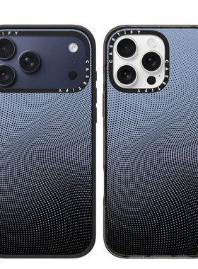 现货CASETiFY正品蓝色渐变斑点适用苹果iPhone16/17Pro Max防摔手机壳时尚潮流15/14/13/air创意高级感保护套