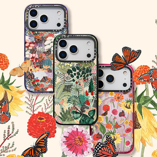 现货CASETiFY正品联名Boccaccini Meadows繁花植物适用苹果iPhone17 pro max防摔手机壳16/15/14艺术家保护套