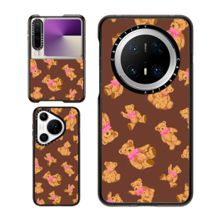 Pocket Pro手机壳Ultra 2折叠Mate60 70Pro X保护套 现货正品 Pura CASETiFY棕色美拉德甜蜜小熊适用华为P70