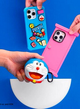 哆啦 A 梦联名CASETiFY梦幻世界任意门 适用苹果iPhone15/16 pro max蓝色卡通手机壳创意14/13/12轻奢保护套