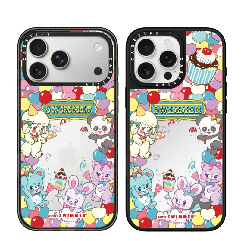 现货CASETiFY正品元气庆典适用苹果iPhone16/17Pro Max防摔手机壳卡通15/14/air艺术家SWIMMER甜心派对保护套