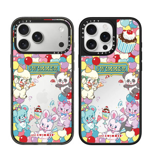 现货CASETiFY正品元气庆典适用苹果iPhone16/17Pro Max防摔手机壳卡通15/14/air艺术家SWIMMER甜心派对保护套