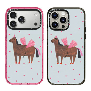 现货CASETiFY正品粉红独角马适用苹果iPhone17 pro max磁吸防摔手机壳时尚16/15/14/13高级17air趣味保护套潮