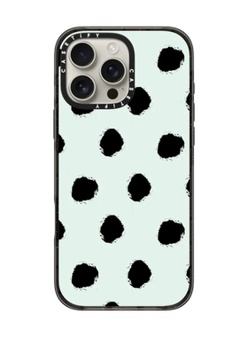 现货正品CASETiFY几何抽象薄荷绿黑色波尔卡圆点适用苹果iPhone16 pro max高端手机壳潮牌15/14/13/16e清新套