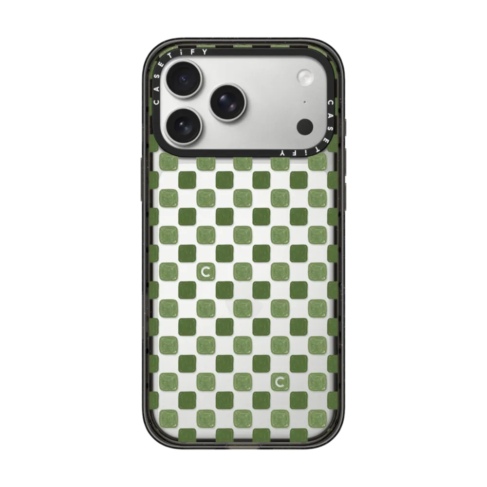 现货CASETiFY正品C型绿色格纹适用苹果iPhone16/17 Pro Max防摔手机壳轻奢15/14/13/air时尚洋气轻奢12保护套