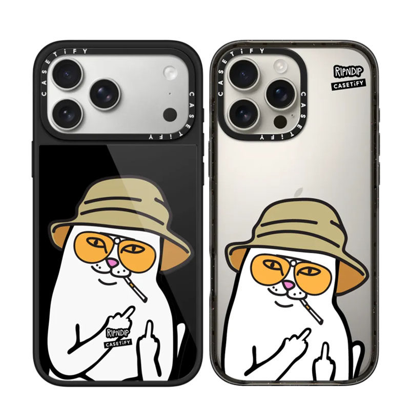 CASETiFY联名RIPNDIP中指猫壳子