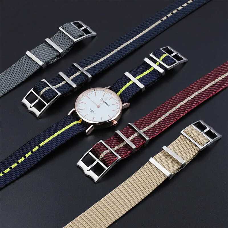 透气防水2022mm尼龙表带帆布古铜