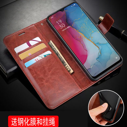 适用oppoPDCMOO手机壳皮夹RENO3 5G外壳翻盖式oppoPDCM00保护套6.4英寸opp0oppoPDCT00左右开pporrneo3插卡0p