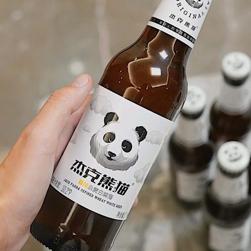 杰克熊猫啤酒 国产精酿小麦白啤果啤啤酒 百香果小麦 275mL 6瓶