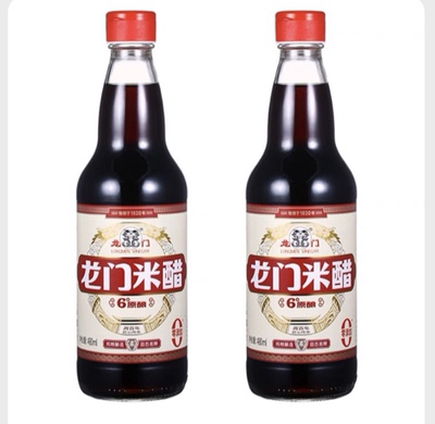 北京六必居龙门米醋6度480MlX2瓶正宗酿造食醋正品包邮