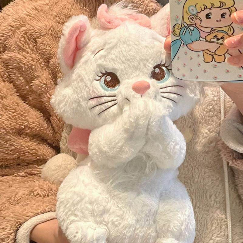 2023新款玛丽猫公仔小猫咪玩偶摆件猫猫毛绒娃娃六岁女孩玩具网红