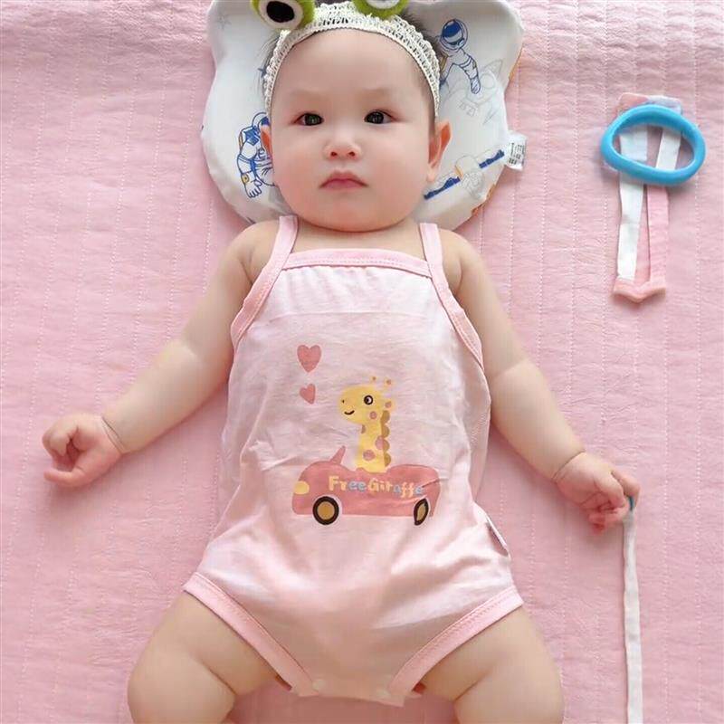 婴儿肚兜护肚子防着凉夏季薄款纯棉a类新生宝宝三角吊带肚围爬服