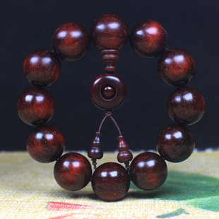 犀角紫檀2.0 金星佛珠手串高密度108颗男女小叶散珠文玩新品