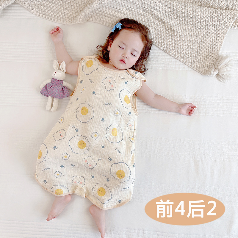 前四后二纱布背心防踢睡袋