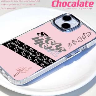 原创王心凌Sugar Highu2.0周边演唱会主题手机壳粉色镜面壳适用于苹果16promax华为p70mate60pro小米oppovivo