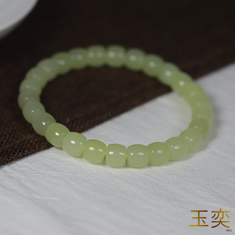 玉奕新疆和田玉山料7/8mm手串